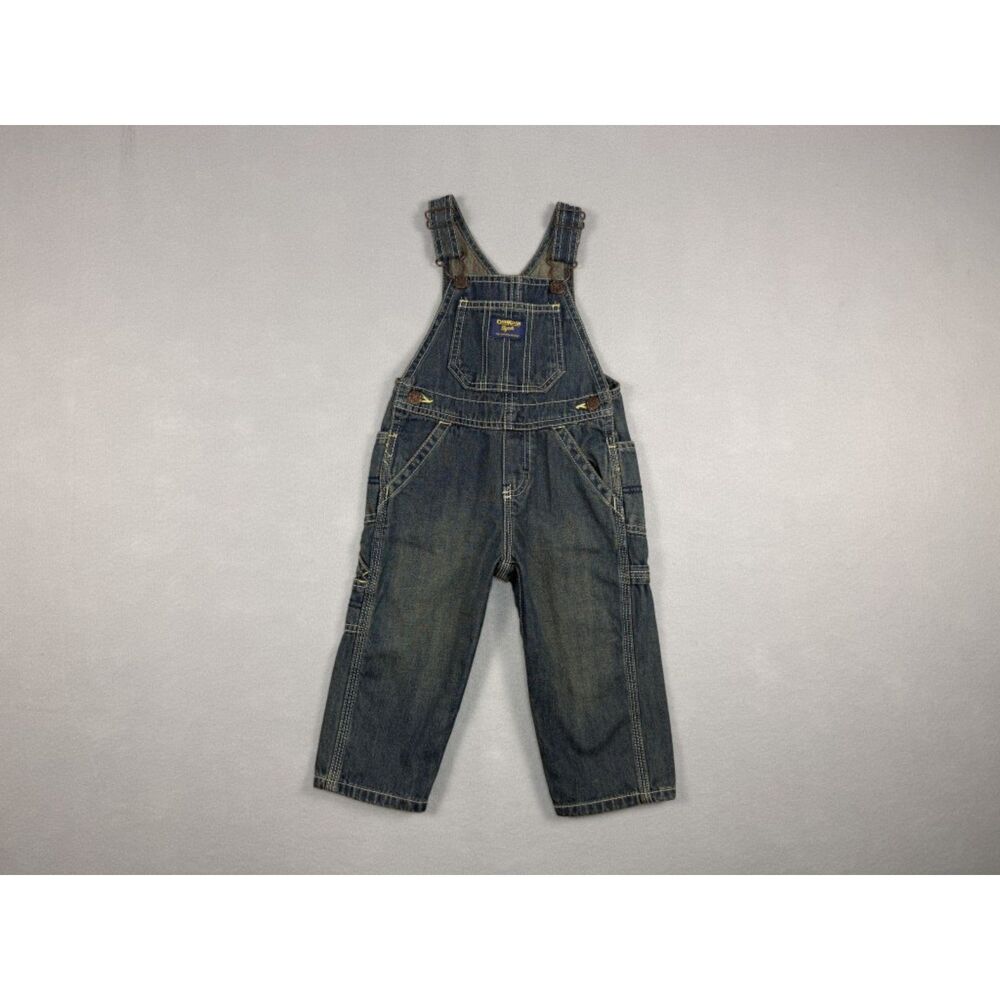 OshKosh B'gosh Boys Pants Overall's 100% Cotton Size 18 month